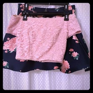 Two piece formal dress